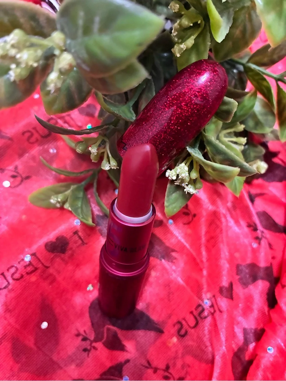 MAC Cosmetics Viva Glam Lipstick in Deep Red